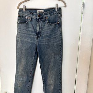 Madewell Perfect Vintage Raw Hem Jeans -  Cropped Raw Hem - Size 27